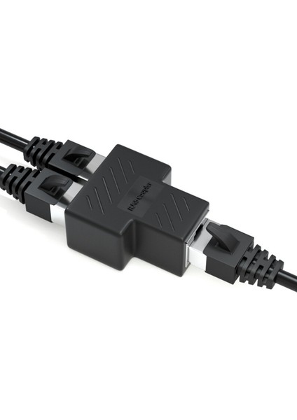 4pcs RJ45 Ethernet Splitter Konektörü Eşzamanlı Internet Erişimi Için 1 Ila 2 Splitter Adaptörü (Yurt Dışından)