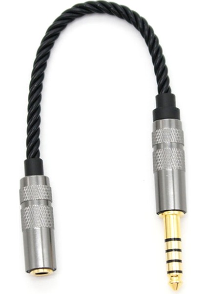 Hıfı 4.4mm Dengeli Kulaklık Adaptörü Ses Kablosu 4.4 Xlr 4 Pin Erkek - Dişi Açı (Yurt Dışından)