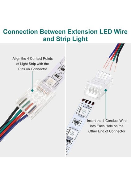 16.4ft Rgb LED Tel 22 Awg 4pin Rgb Tel, LED Şerit Konnektörlü 22 Ölçer 4 Renk Rgb, Rgb LED Şeritler Için 3528 5050 (Yurt Dışından) fiyatları