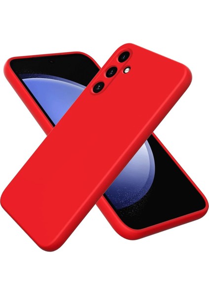 Samsung Galaxy A24 4g Kılıf First Silikon - Kırmızı Gnzrz