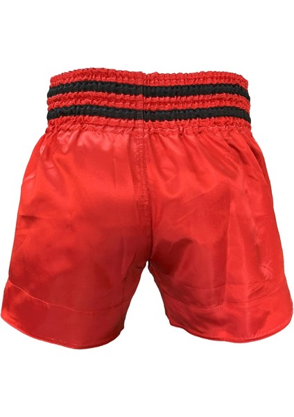Leon Kick Boxing Nakışlı Kick Boks Şortu Kırmızı Byl1002red
