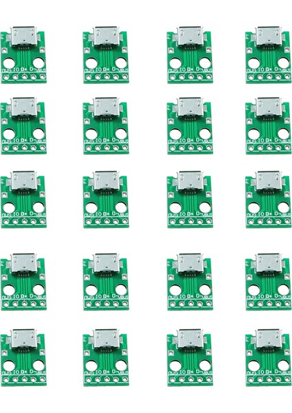 20 Adet Mikro-Usb'den Dıp 2.54MM Adaptör Konnektör Modül Kartı Panel Dişi 5-Pin Pinboard 2.54MM Mikro-Usb Pcb Tipi Parçalar (Yurt Dışından)