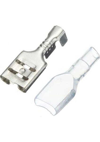 120 Adet 2.8mm 4.8mm 6.3mm Sıkıştırma Yalıtım Terminalleri Gümüş Şeffaf Dişi Kürek Konnektörleri Kovan Takımı (Yurt Dışından) indirimleri