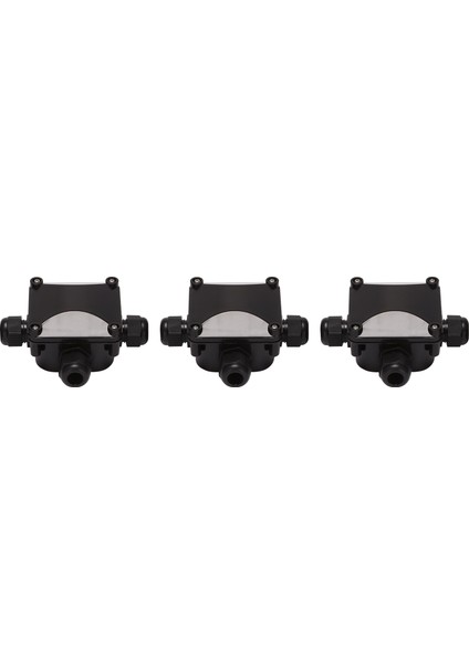 Kutu Su Geçirmez IP68 Harici Elektrik Bağlantı Kutusu 3 Yollu Kablo Konektörü Dış Mekan Için 5.5mm-10.2mm (8'li Paket) (Yurt Dışından)