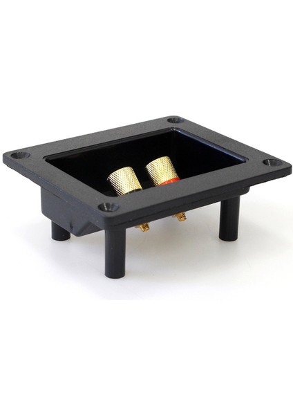 2 Adet Dıy Araba Stereo 2 Yollu Hoparlör Kutusu Terminali Bahar Fincan Konektörü Muz Jakı ve Fişler Subwoofer Fişleri 93X80MM Siyah (Yurt Dışından)