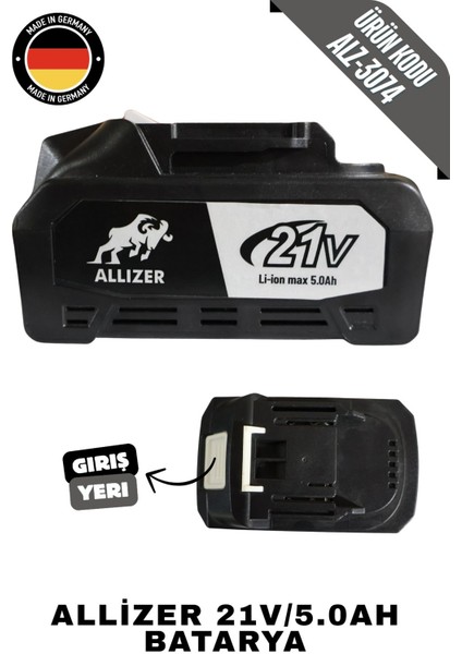 Allizer 10 Pilli 5 Amper Batarya