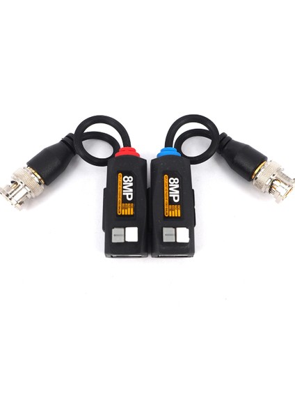 5 Çift 8mp Bnc Video Balun Konnektörü Iletim Bükümlü Çift Verici Cctv Kablosu Hd 8mp Ahd/cvı/tvı Kamerayı (Yurt Dışından)