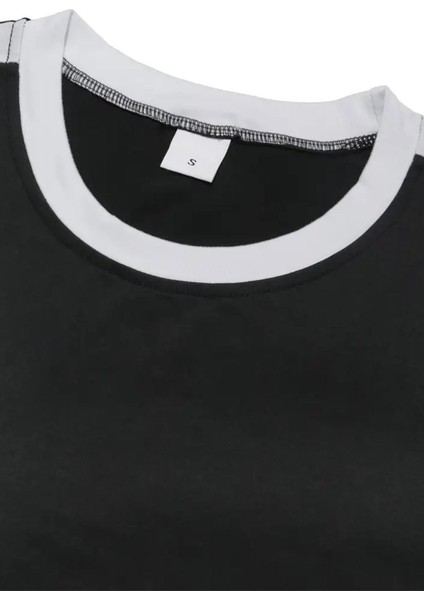 Lima Slim Fit Likralı Esnek Omuz ve Kol Şeritli Erkek Tshirt fiyatları