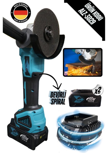 Allizer Şarjlı Spiral Mavi
