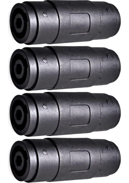 4pin Hoparlör/amp Speakon Dişi - Dişi Fiş Jakı Düz ​​bağlantı Kablosu Konektörü (4 Paket) (Yurt Dışından)