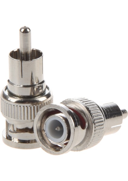 Cctv Için 2 Adet Bnc Erkek - Rca Erkek Rf Koaksiyel Konnektör Adaptörü (Yurt Dışından)