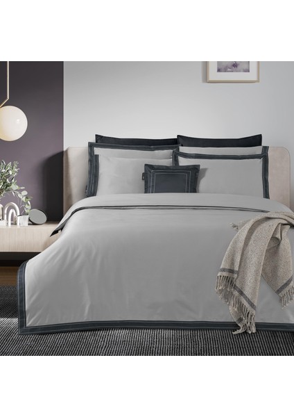 Layana King Size (Battal Boy) %100 Pamuk Saten "500 Tc" Nevresim Takımı Gri fiyatları