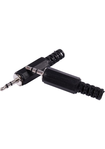 Adet 2.5mm Stereo Erkek Fiş Jakı Dıy Lehim Kulaklık Ses Konektörü (Yurt Dışından)