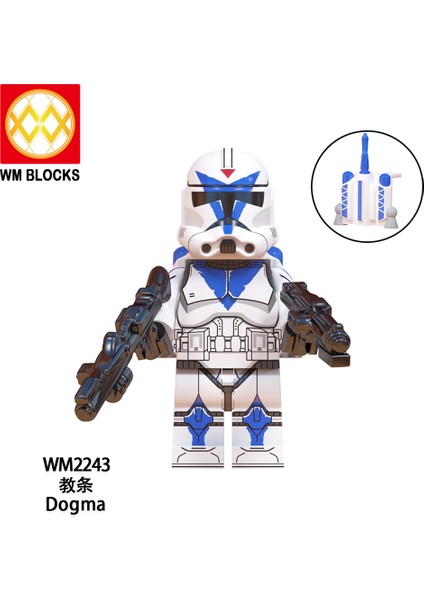 Tek Satış Yıldız Savaşı Figürleri Yapı Taşları Imperial Stormtrooper Dogma Echo Jesse Rex Tup Çocuk Boys Için Tuğlalar Hediye Oyuncaklar WM6126 (Yurt Dışından)
