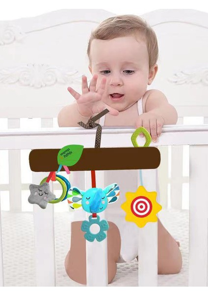Sevimli Karikatür Kolye Bebek Arabası Beşikler Oyuncaklar Yatıştırmak Bebek Yürüyor Asılı Yatak Çan Hediyeler Için Bebek Çıngıraklar (Yurt Dışından)