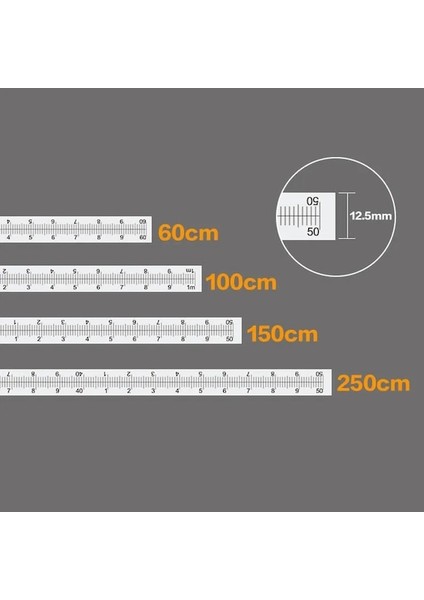 60 Cm-Paslanmaz Çelik Ölçekli Cetvel Ağaç Işleme Yardımcı Ölçme Aracı Kendinden Yapışkanlı Hassas Ölçek Dıy Ağaç Işleme Ölçü Aracı (Yurt Dışından) indirimleri