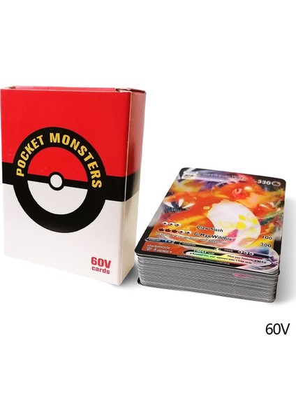 Summerflowers 60 Adet/kutu Pokemon V Kartları Vmax Ingilizce Parlayan Ticaret Tahsil Oyun Kartı Çocuk Takara Tomy Oyuncaklar Hediye (Yurt Dışından)
