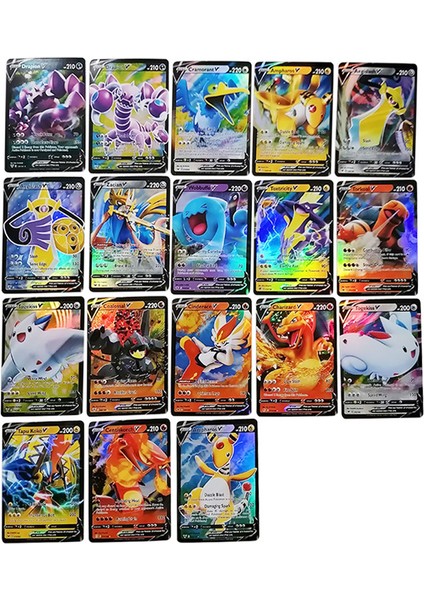 Summerflowers 60 Adet/kutu Pokemon V Kartları Vmax Ingilizce Parlayan Ticaret Tahsil Oyun Kartı Çocuk Takara Tomy Oyuncaklar Hediye (Yurt Dışından)