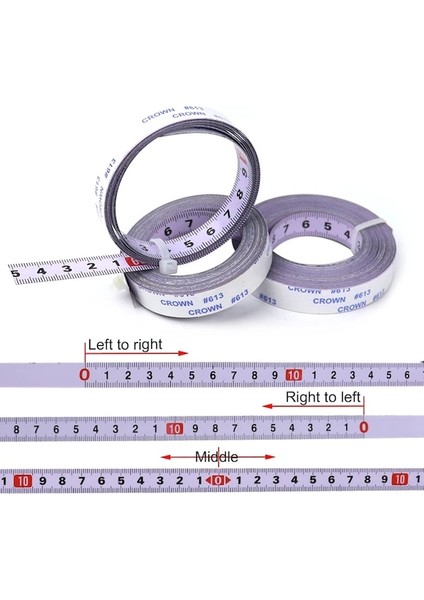 5 M-Orta Gönye Parça Mezura Metrik Kendinden Yapışkanlı Gönye Testere Ölçeği Çelik Cetvel Yönlendirici Masa Testere T Parça Ağaç Işleme Aletleri (Yurt Dışından) fiyatları