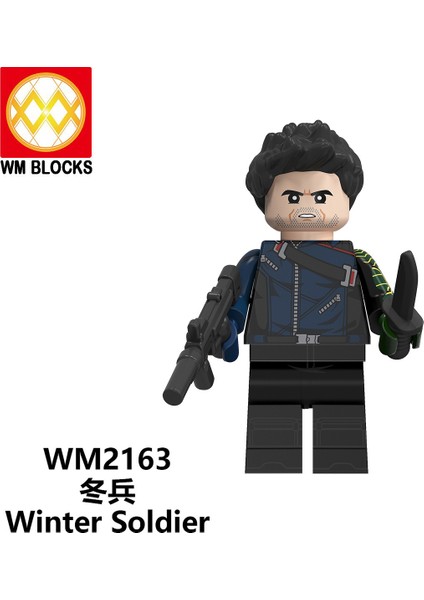 Tek Satış Marvel Yapı Taşları Falcon ve Kış Askeri Aksiyon Figürleri Karl Zemo John Walker Eğitici Tuğla Oyuncaklar Çocuklar Için WM6117 (Yurt Dışından)