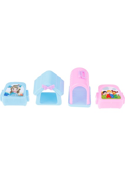 1/6 Plastik Minyatürler Bebek Evi Mobilyaları Dekor Kitleri Diy Çocuklar Için Set Oyuncak Hediye (Yurt Dışından) modelleri