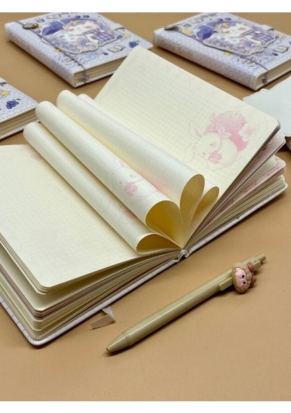 Sevimli Unicorn Özel Tasarım Renkli Resimli Defter/notebook/günlük/bullet Journal