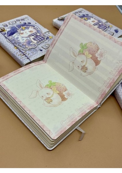 Sevimli Unicorn Özel Tasarım Renkli Resimli Defter/notebook/günlük/bullet Journal