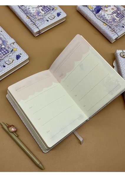 Sevimli Unicorn Özel Tasarım Renkli Resimli Defter/notebook/günlük/bullet Journal