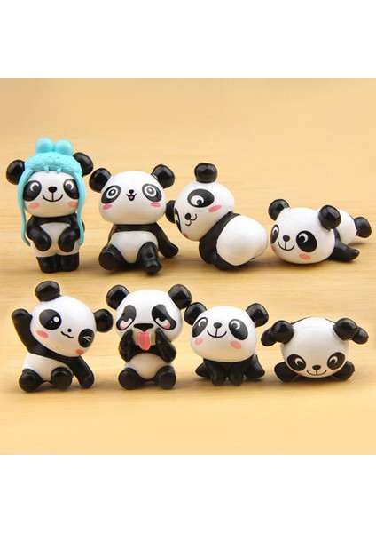 Adet/grup Sevimli Panda Düğün Dekorasyon Dıy Parti Ev Odası Masa Bahçe Dekor (Yurt Dışından)