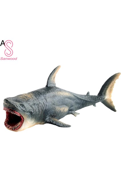 Büyük Megalodon Köpekbalığı Oyuncak Pratik Yetenek Paslanmaya Dayanıklı En Iyi Koleksiyon Gerçekçi Deniz Hayvanı Beyaz Köpekbalığı Heykelcik Dekor Için (Yurt Dışından)