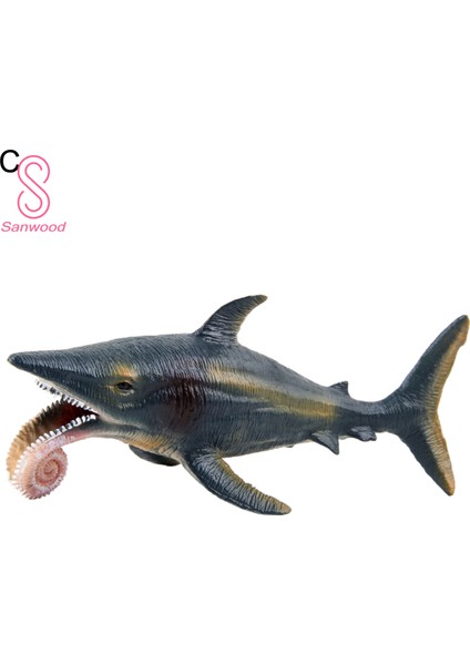 Büyük Megalodon Köpekbalığı Oyuncak Pratik Yetenek Paslanmaya Dayanıklı En Iyi Koleksiyon Gerçekçi Deniz Hayvanı Beyaz Köpekbalığı Heykelcik Dekor Için (Yurt Dışından)
