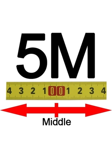5m Iki Yönlü Gönye Parça Mezura Kendinden Yapışkanlı Ölçüm Bandı Çelik Cetvel Dayanıklı Aşınmaya Dayanıklı T Parça Yönlendirici Masa Ölçüm Araçları (Yurt Dışından)