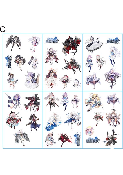Adet/takım Anime Aksiyon Figürü Azur Lane Demon Slayer Oyunu Collapse Gakuen Etiket (Yurt Dışından)