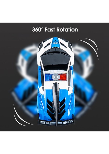 Hellokimi Elektrikli Oyuncak Araba 360° Dönen Polis Arabası LED Işıklı Müzik Dans Deformasyon Dönen Araba Otomatik Kaldırma Kapısı Evrensel Polis Arabaları Eğitici Oyuncak Çocuklar Için Hediyeler (Yurt Dışından)
