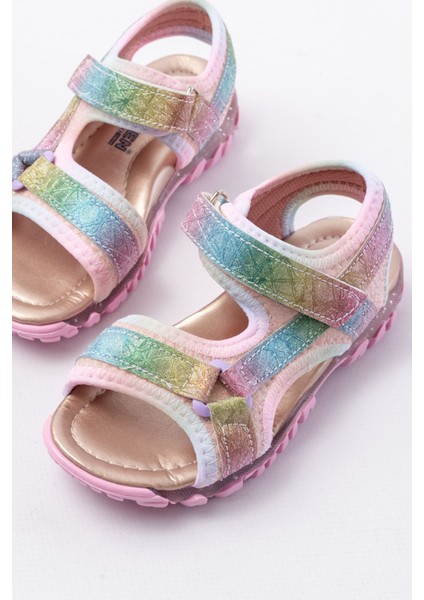 Kız Çocuk Bakır Spor Kaydırmaz Taban Sandalet