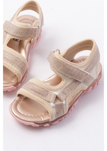 Kız Çocuk Bakır Spor Kaydırmaz Taban Sandalet