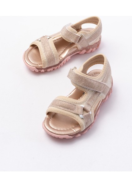 Kız Çocuk Bakır Spor Kaydırmaz Taban Sandalet modelleri
