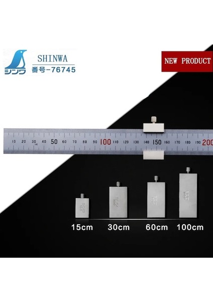 30 cm Cetvel Için-Shınwa Çelik Demir Cetvel Kaydırıcı Tıpalar 1 M Paslanmaz Çelik Kırtasiye Tıpalar 15 30 60 100 cm (Yurt Dışından)