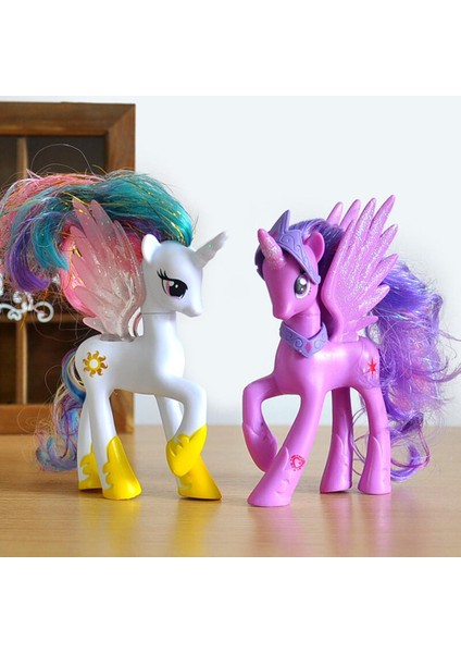 Sıcak My Little Pony Doldurulmuş Oyuncak Peluş Bebek Çocuk Oyuncakları Küçük Midilli Oyuncak 9 Modelleri Tek Boynuzlu At Bebekler (Yurt Dışından)