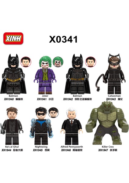 Tek Satış Dc Batman Rakamlar Yapı Taşları Kara Şövalye Joker Catwomen Nightwing Tuğlaları Çocuk Erkek Kız Hediye Oyuncaklar X0341 (Yurt Dışından)