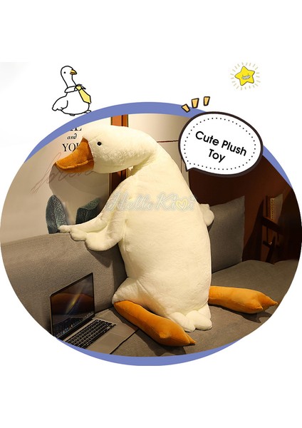 Hellokimi Uzun Peluş Beyaz Kaz Yıkanabilir Uyku Yastığı Büyük Beyaz Kaz Peluş Oyuncak Kaz Oyuncak Dolması Gerçekçi Büyük Kanatlar Ördek Kucaklama Masaj Atma Yastığı Erkek Arkadaşı Yastık Kız Için (Yurt Dışından)