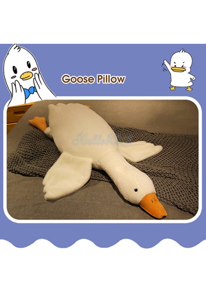 Hellokimi Uzun Peluş Beyaz Kaz Yıkanabilir Uyku Yastığı Büyük Beyaz Kaz Peluş Oyuncak Kaz Oyuncak Dolması Gerçekçi Büyük Kanatlar Ördek Kucaklama Masaj Atma Yastığı Erkek Arkadaşı Yastık Kız Için (Yurt Dışından)