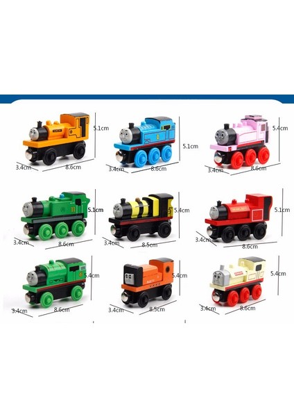 Thomas ve Arkadaşları Tren Ray Seti Oyuncak James Duke Petcy Henry Alaşım Trenler Arabası Ahşap Alaşım Manyetik Model Çocuk Eğitim Oyuncak (Yurt Dışından)