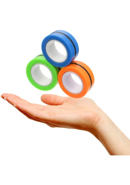 Parmak Yüzük Manyetik Spinner Oyuncak Çocuklar Için Erken Eğitim Kompakt Yenilik Oyuncak (Yurt Dışından)