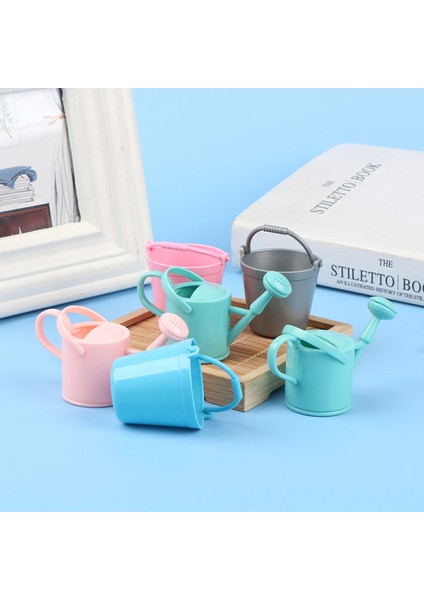 1 Takım Dollhouse Minyatür Kova Sulama Kovası Bitki Sulama Bahçe Aracı Dekor Mj (Yurt Dışından)