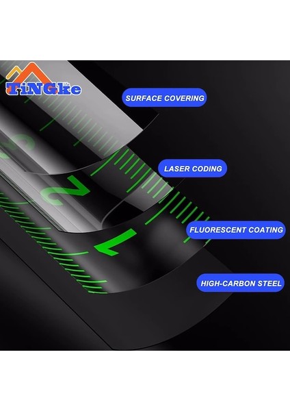 10M-KENDINDEN Kilitlemeli Yüksek Hassasiyetli Çelik Mezura Geri Alınabilir Kalınlaştırılmış, Aşınmaya Dayanıklı Ölçüm Bandı 10M Metrik Ölçüm Araçları (Yurt Dışından) modelleri