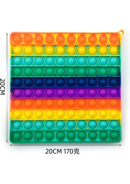 Pop It Süper Büyük Boy 30 cm Itme Kabarcık Fidget Oyuncaklar Ihtiyaçları Squishy Oyuncaklar Yetişkin Çocuk Komik Anti-Fidget (Yurt Dışından)