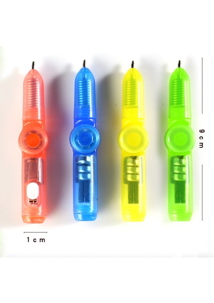 Ilginç Oyuncak Parmak Ucu Dönen Spinner Gyro Oyuncak Kalem LED Işıklı Gyro Kalem Ofis Dehb Edc Anti Kinetik Masa Oyuncak (Yurt Dışından)