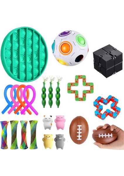 17-24 Adet Paketi Fidget Duyusal Oyuncak Seti Oyuncaklar Anksiyete Giderici Fidget Oyuncaklar Çocuklar Için Yetişkinler (Yurt Dışından)