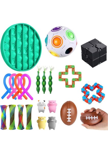 17-24 Adet Paketi Fidget Duyusal Oyuncak Seti Oyuncaklar Anksiyete Giderici Fidget Oyuncaklar Çocuklar Için Yetişkinler (Yurt Dışından)